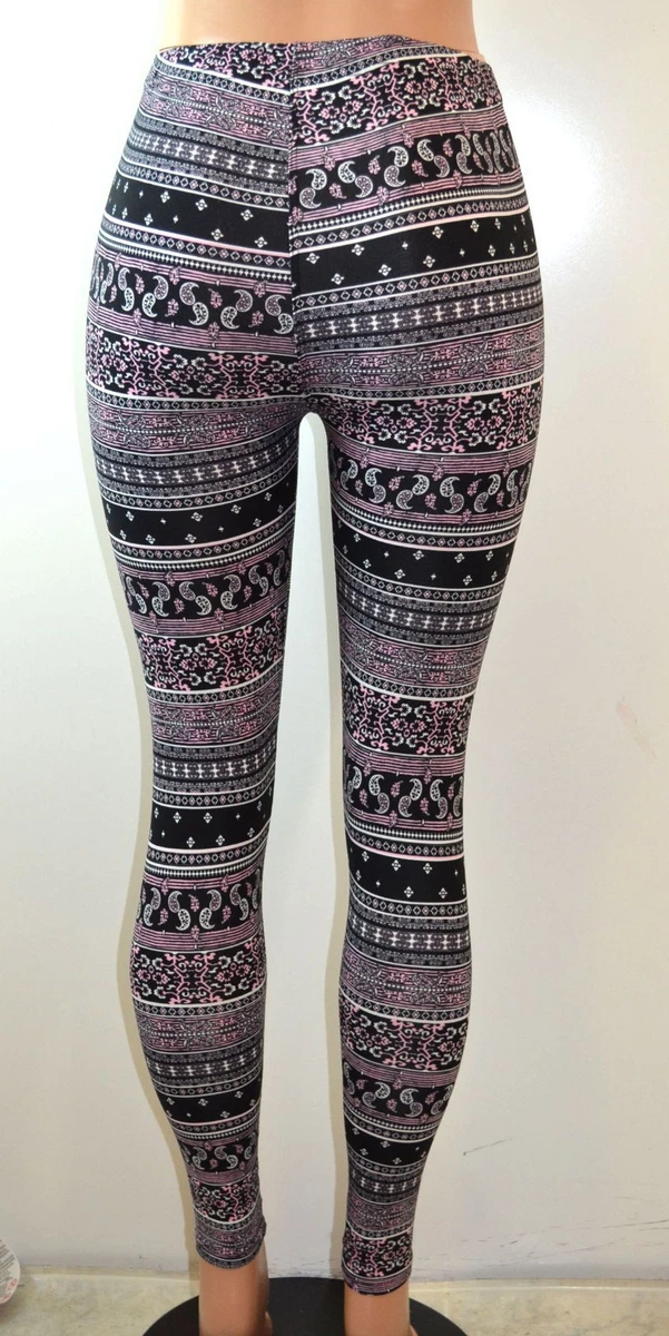 Shosho Womens Aztec Paisley Print Leggings