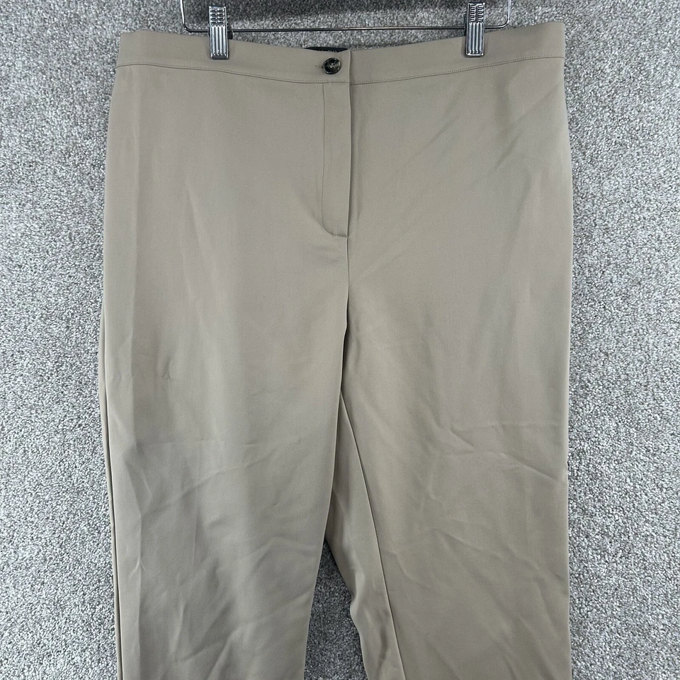 Женские брюки Marina Rinaldi размер 18 бежевые с высоким подъемом эластичные - Изображение 2 из 4