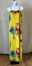 Old Navy Dress Women’s Sz M - Y2K Chiffon Multicolor Cami Maxi Dress / No Strap