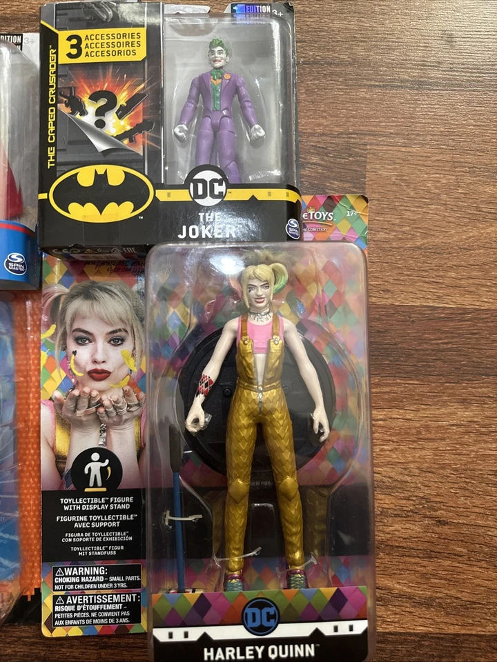 Lote de héroes y villanos de DC - Figuras de Robin, Superman, Joker, Harley Quinn | Nuevas Foto 2 de 4