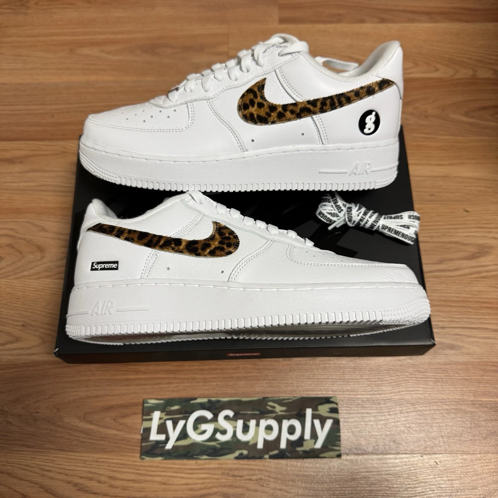 Supreme x GOODENOUGH x Nike Air Force 1 Low bianche taglia US 9 9 5 10 5 IM3483 100