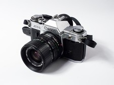 Canon AT-1 Film Camera 35mm SLR + FD 35-70mm zoom Lens + Excellent + New Seals