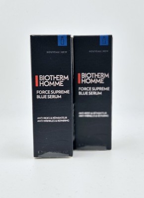 BIOTHERM HOMME 36 ml Force Supreme Blue Serum Anti-Wrinkles & Repairing 2x 18 ml