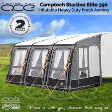 2025 Camptech Starline Elite 390 Air Inflatable Caravan Porch Awning