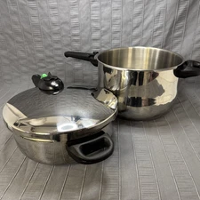 Fagor Rapid Xpress Pressure Cooker 8 + 4 Liters, Induction, Stainless Steel