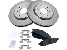 TRQ 44NJ46S Front Brake Pad and Rotor Kit Fits 2009-2012 Suzuki Equator 4.0L V6