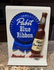 VINTAGE PABST BEER SIGN 1940'S- METAL-plastic-Blended ...Splendid