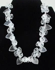 Vintage Clear Lucite Leaf & Flower Necklace Miriam Haskell