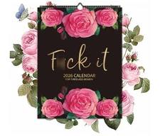 2026 Fuck It Wall Calendar for Tired-Ass Women Funny Swear 12 Months Hanging Cal