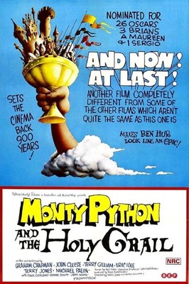 Monty Python and the Holy Grail Comedy Movie Vintage Poster