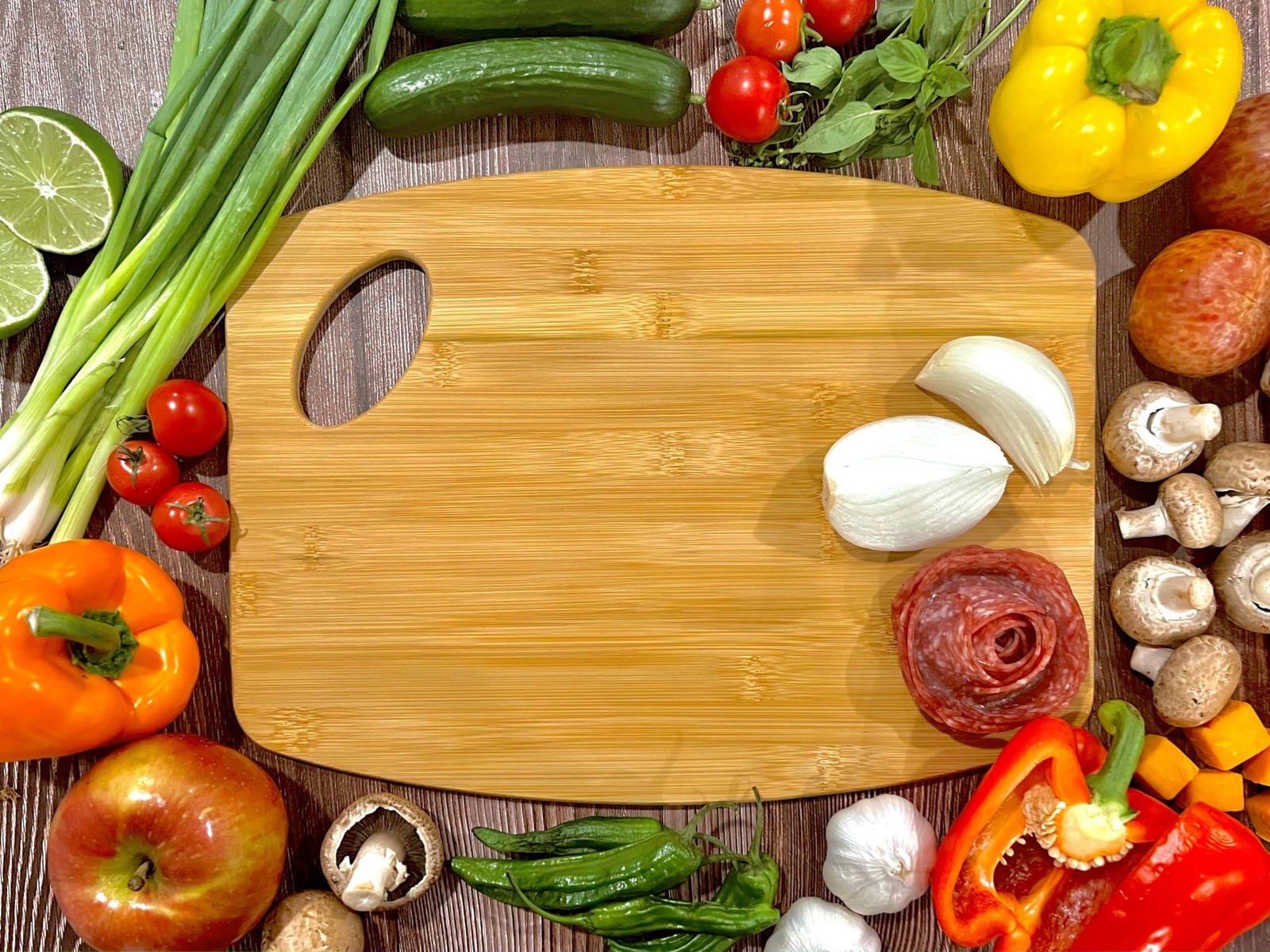 12pcs 15x11 Bamboo Cutting Boards with Handle Engraved | eBay