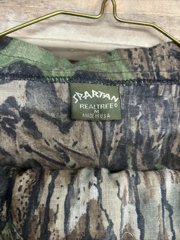 Vintage Spartan Realtree Camo Hunting Jacket & Pants Mask Lightweight USA Medium - Image 2 of 4