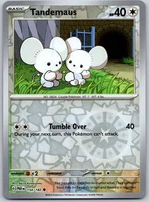 Tandemaus Reverse Holo Common SV04: Paradox Rift 154/182 NM