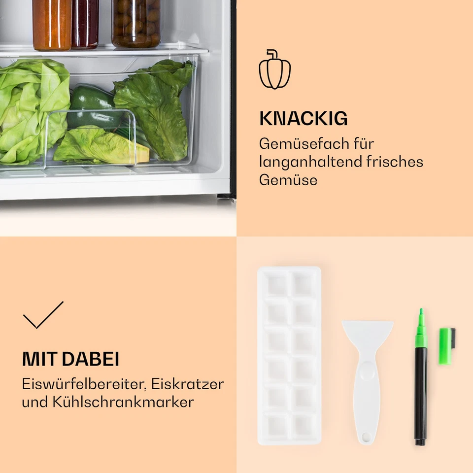 Frigorífico Combinación Frigorífico Independiente con Congelador Pizarra 90 L - Imagen 4 de 4