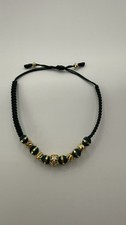Pulsera de Balines ba�o de oro. Gold Plated Colombia Bracelet. 6MM. 