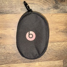 Beats by Dre Headphone 6x4x2 Soft Zipper CASE Black Pink Logo