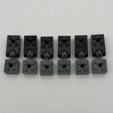 LEGO Technic Brick with Ball Joint Dark Gray Black 57909b 7910 12 Total Parts