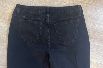 Lee Riders Jeans Womens size 12 L black midrise bootcut slimming long stretch