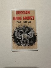 Russian Wire Money from 1360 - 1710 AD Rare Historic with Info Card