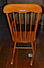 Vintage USA Hedstrom Musical Child Rocking Chair 25" Lador Music Box Switzerland — photo 3