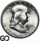1952-S Franklin Half Dollar, Frosty Choice BU++