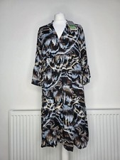 Size 12 Kaffe Black Abstract Pattern Erina Amber A-Line Midi Dress-new with tags