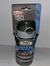 Nuby Thirsty Kids Active Flip It Sip Water Cup 18m 12oz Clear Polar Bear NWT