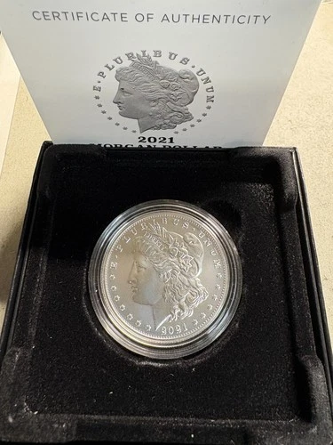 2021-O Privy Morgan Silver Dollar Gem BU in OGP