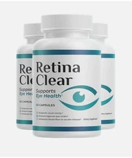 3-Pack Retina Clear Capsules, RetinaClear Supports Eye Health - 180 Capsules