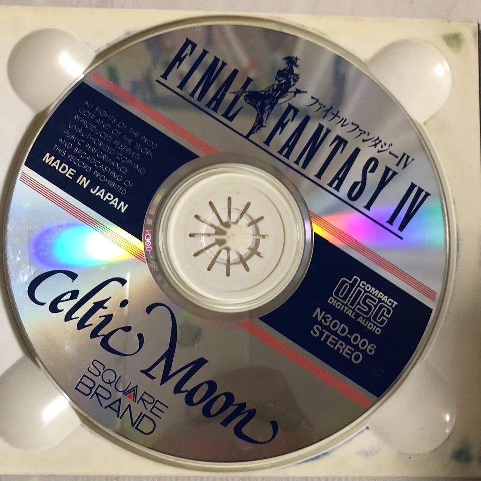 Final Fantasy IV Celtic Moon soundtrack first press . CD Squaresoft 1991 Foto 4 de 4