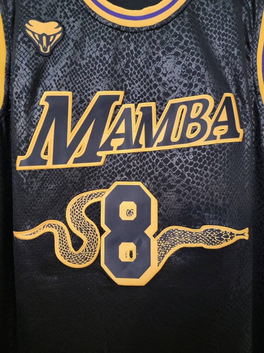 Kobe Bryant #8/#24 Swingman Jersey Black Mamba LA Lakers Kobe Bryant #8/#24 Swingman Jersey Black Mamba LA Lakers