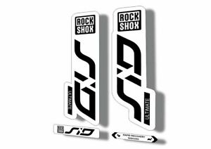 Rock Shox SID 2018 Mountain Bike Cycling Decal Kit Sticker Adhesive Gray