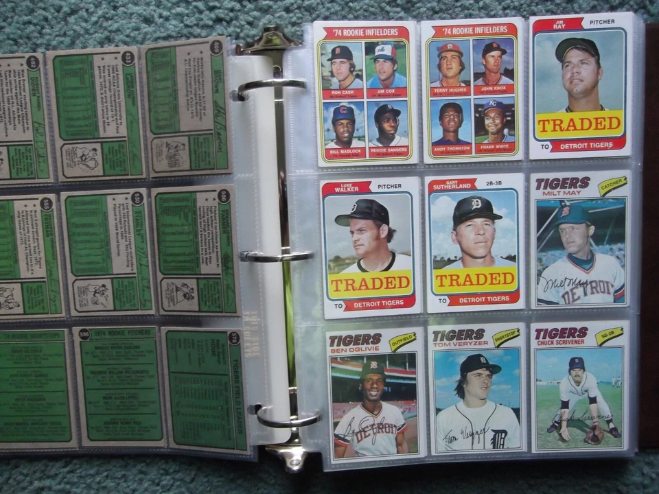 (10)1970's, 1980's DETROIT TIGERS COMPLETE TEAM SET LOT, TOPPS FLEER DONRUSS - Image 4 of 4