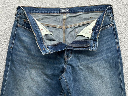 $65 New Lands' End Men's Traditional Fit 5 Pocket Denim Jeans Blue 37x34 - Picture 5 of 10