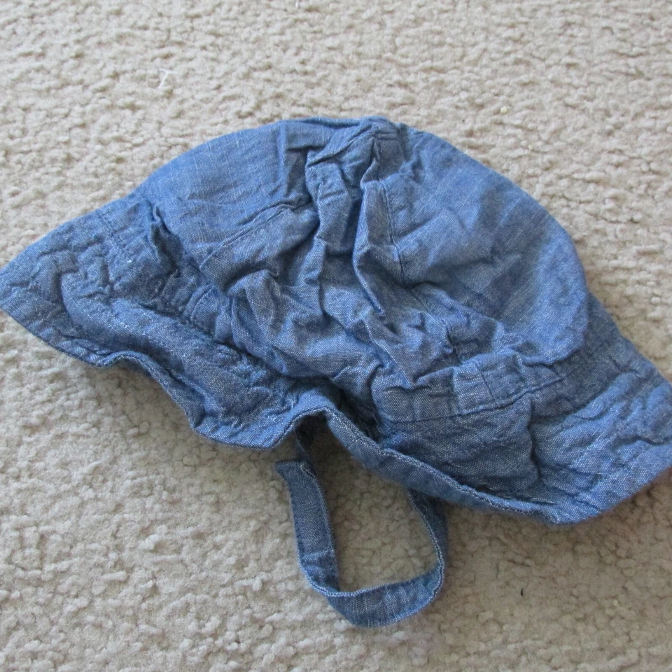 Wonder Nation Pullover Sun Hat Toddler Girls One Size Infant Blue Beach Summer - Image 2 of 4