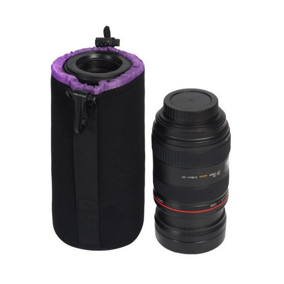 Impermeable DSLR Suave Lente Cámara Bolsa Protector Bolsa Estuche Set S M L XL Foto 3 de 4