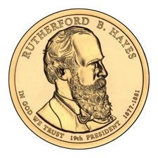 2011 P Rutherford B Hayes Presidential Dollar From Mint Roll - Position B