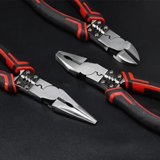 7 Inch Electrician Combination Pliers Wire Cutter Long Nose Diagonal Plier Tool