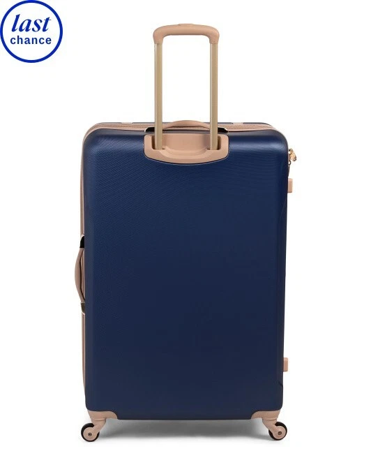 Jessica Simpson navy blue suitcase set of 2, checked bag. - Image 2 of 3