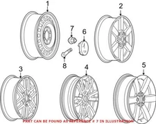 Genuine OEM Wheel Lug Nut For Saab 09594682