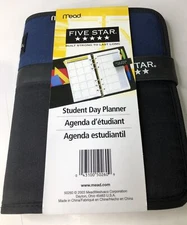 Mead FIVE STAR Student Day Planner with Monthly Planning - Blue/Black