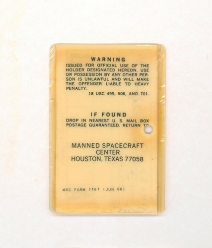 1966 NASA APOLLO LTA-8 MSC badge Jim Irwin & John Bull, Space Simulation Test - Picture 2 of 2