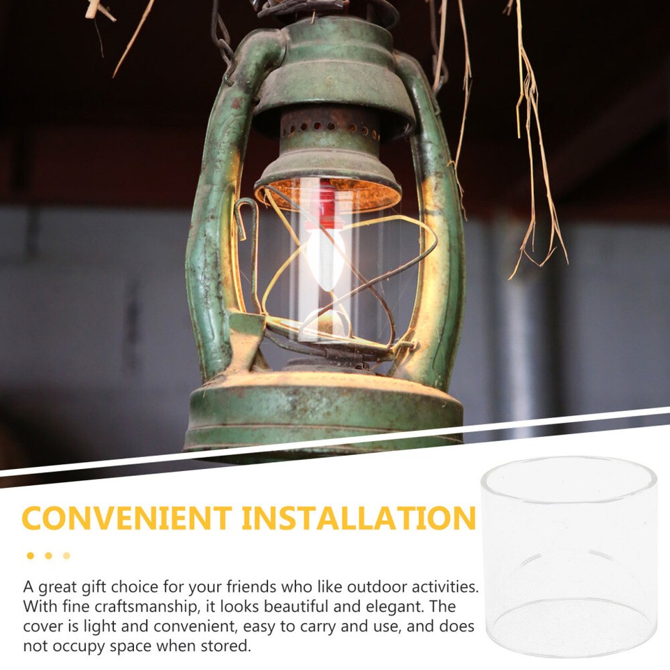 Gas Camping Lantern Lamp Glass Shade Protector Outdoor Accessory eBay