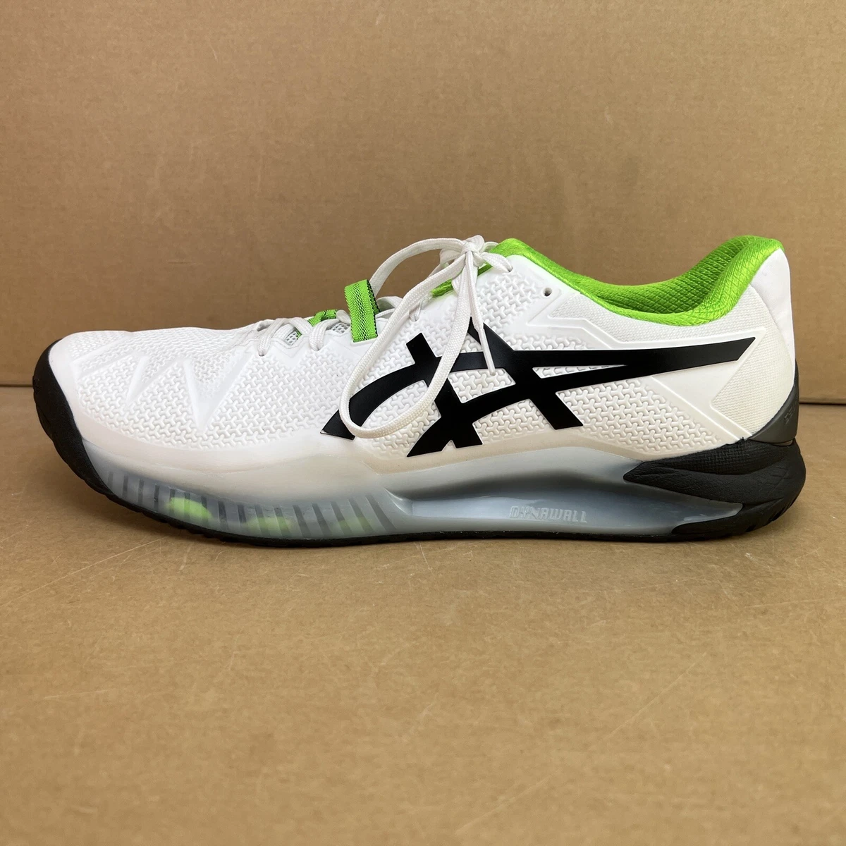 Asics men's gel-resolution 8 cheap tennis shoes peacoat and white