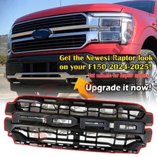 2025 F150 Raptor Look Grille For 2024 2025 Ford F150 Lariat King Ranch Platinum