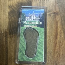 Asheville, NC FootWhere® Souvenir Magnet. Made in USA