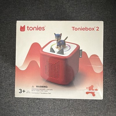 Tonies PAW Patrol Chase Toniebox 2 Audio Player Play Set - Sunset Red NEW Sealed
