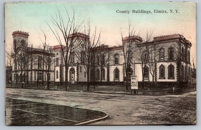 Country Buildings. Elmira, New York Postcard