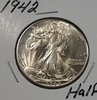 1942 Walking Liberty Silver Half Dollar AU/UNC