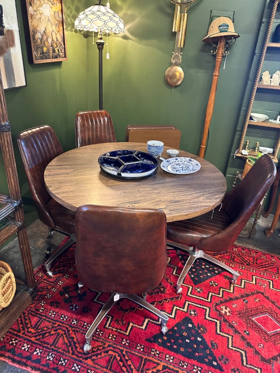 Post - 1950 Time Period Manufactured Antique Dining Sets for sale